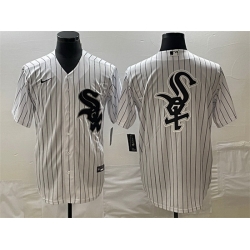 Men Chicago White Sox White Team Big Logo Cool Base Stitched JerseyS