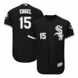 Mens Majestic Chicago White Sox 15 Adam Engel Black Alternate Flex Base Authentic Collection MLB Jersey