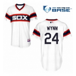 Mens Majestic Chicago White Sox 24 Early Wynn Replica White 2013 Alternate Home Cool Base MLB Jersey