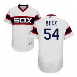 Mens Majestic Chicago White Sox 54 Chris Beck White Alternate Flex Base Authentic Collection MLB Jersey