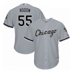 Mens Majestic Chicago White Sox 55 Carlos Rodon Grey Road Flex Base Authentic Collection MLB Jersey