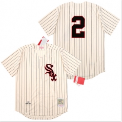 White Sox 2 Nellie Fox Cream 1959 Cooperstown Collection Jersey