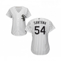 Womens Chicago White Sox 54 Ervin Santana Replica White Home Cool Base Baseball Jersey 