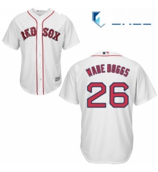 Youth Majestic Boston Red Sox 26 Wade Boggs Replica White Home Cool Base MLB Jersey