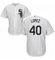 Youth Majestic Chicago White Sox 40 Reynaldo Lopez Authentic White Home Cool Base MLB Jersey 