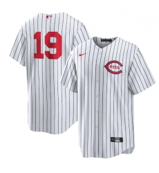 Men Cincinnati Reds 19 Joey Votto 2022 White Field Of Dreams Stitched Baseball Jersey