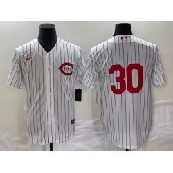 Men Cincinnati Reds 30 Will Benson White Field Of Dreams Stitched Baseball Jersey