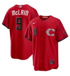Men Cincinnati Reds  9 Matt McLain Red 2026 City Connect Stadium Stitched Baseball Jersey