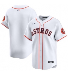 Men Houston Astros Blank White 2024 Home Limited Stitched Baseball Jersey