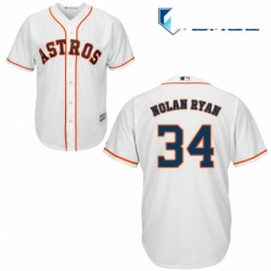 Womens Majestic Houston Astros 34 Nolan Ryan Replica White Home Cool Base MLB Jersey