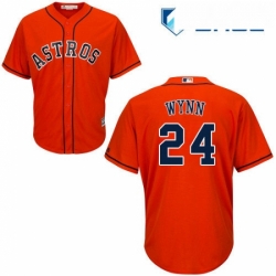 Youth Majestic Houston Astros 24 Jimmy Wynn Replica Orange Alternate Cool Base MLB Jersey 