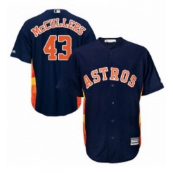 Youth Majestic Houston Astros 43 Lance McCullers Replica Navy Blue Alternate Cool Base MLB Jersey