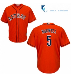 Youth Majestic Houston Astros 5 Jeff Bagwell Replica Orange Alternate Cool Base MLB Jersey