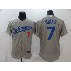 Dodgers 7 Julio Urias Gray 2020 Nike Flexbase Jersey