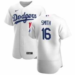 Men Los Angeles Dodgers 16 Will Smith Men Nike White Home 2020 Flex Base Player MLB Jersey