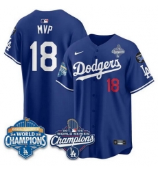 Men Los Angeles Dodgers 18 Yoshinobu Yamamoto Royal 2025 World Series Champions 26 Back to Back Champions With No 34 Patch Limited Stitched Baseball Jerse Men Los Angeles Dodgers 18 Yoshinobu Yamamoto Royal 2025 World Series Champions 26 Back to Back Champions With No 34 Patch Limited Stitched Baseball Jerse