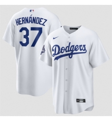 Men Los Angeles Dodgers 37 Teoscar Hernandez White 2025 World Series Champions Patch Cool Base Stitched Baseball Jersey Men Los Angeles Dodgers 37 Teoscar Hernandez White 2025 World Series Champions Patch Cool Base Stitched Baseball Jersey