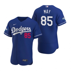 Men Los Angeles Dodgers Dustin May Royal 2020 World Series Champions Flex Base Jersey