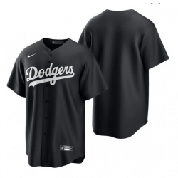 Men Men Los Angeles Dodgers All Black Cool Base Jersey