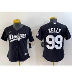 Women Los Angeles Dodgers 99 Joe Kelly Black Stitched Jersey