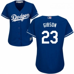 Womens Majestic Los Angeles Dodgers 23 Kirk Gibson Replica Royal Blue Alternate Cool Base MLB Jersey