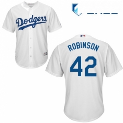 Youth Majestic Los Angeles Dodgers 42 Jackie Robinson Replica White Home Cool Base MLB Jersey