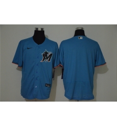 Marlins Blank Blue 2020 Nike Cool Base Jersey