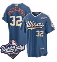 Men Milwaukee Brewers 32 Jacob Misiorowski Nike 2026 World Series City Connect Stitched Baseball Jersey