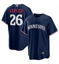 Men Minnesota Twins 26 Max Kepler Navy Cool Base Stitched Baseball Jersey