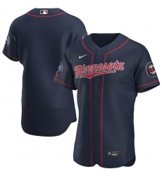 Men Minnesota Twins Men Nike Navy Alternate 2020 60th Season Flex Base Team MLB Jersey