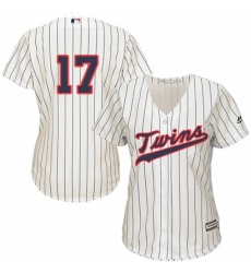 Womens Majestic Minnesota Twins 17 Jose Berrios Authentic Cream Alternate Cool Base MLB Jersey