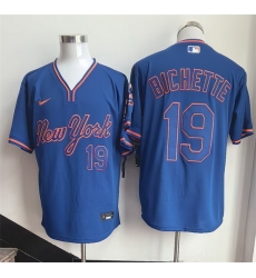 Men New York Mets  19 Bo Bichette Blue Stitched Baseball Jersey