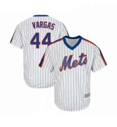 Mens New York Mets 44 Jason Vargas Replica White Alternate Cool Base Baseball Jersey 