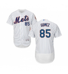 Mens New York Mets 85 Carlos Gomez White Home Flex Base Authentic Collection Baseball Jersey