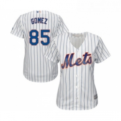 Womens New York Mets 85 Carlos Gomez Authentic White Home Cool Base Baseball Jersey 