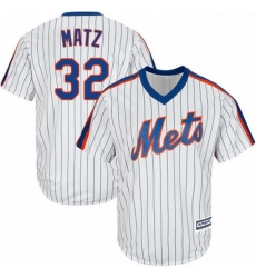 Youth Majestic New York Mets 32 Steven Matz Replica White Alternate Cool Base MLB Jersey