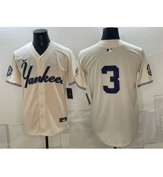 Men New York Yankees 3 Babe Ruth Cream Limited Stitched Baseball Jersey Men New York Yankees 3 Babe Ruth Cream Limited Stitched Baseball Jersey
