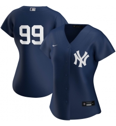 New York Yankees 99 Aaron Judge Nike Women 2020 Spring Training Home MLB Player Jersey Navy