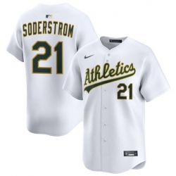 Men Athletics Nike Home Limited Custom Jersey White Soderstrom Tyler 21
