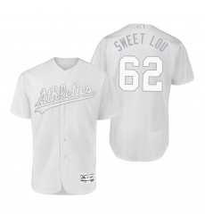 Oakland Athletics Lou Trivino Sweet Lou White 2019 Players Weekend MLB Jersey