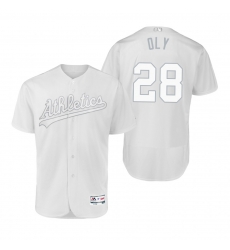 Oakland Athletics Matt Olson Oly White 2019 Players Weekend MLB Jersey