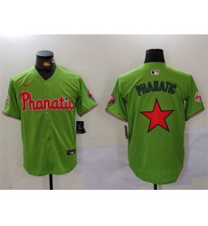 Men Philadelphia Phillies Phanatic Green Cool Base Stitched Jersey