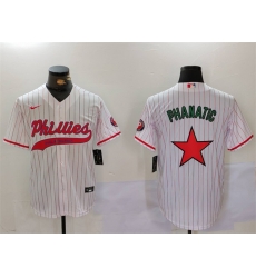 Men Philadelphia Phillies Phanatic White Red Cool Base Stitched Jersey