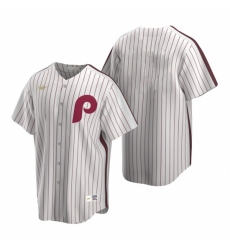 Mens Nike Philadelphia Phillies Blank White Cooperstown Collection Home Stitched Baseball Jersey