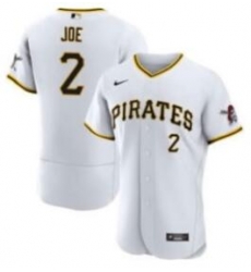 Men Pittsburgh Pirates Connor Joe #2 Nike White Flex Base Stitched MLB Jersey