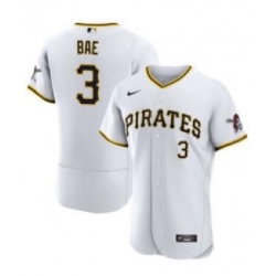 Men Pittsburgh Pirates Ji Hwan Bae #3 Nike White Stitched MLB Cool Base Jersey