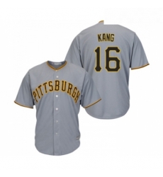 Youth Pittsburgh Pirates 16 Jung ho Kang Replica Grey Road Cool Base Baseball Jersey