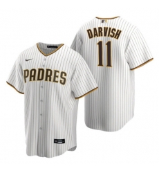 Men San Diego Padres 11 Yu Darvish White Home Coolbase Jersey