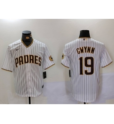 Men San Diego Padres 19 Tony Gwynn White Cool Base Stitched Baseball Jersey 1