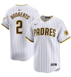 Men San Diego Padres 2 Xander Bogaerts White 2024 Home Limited Stitched Baseball Jersey